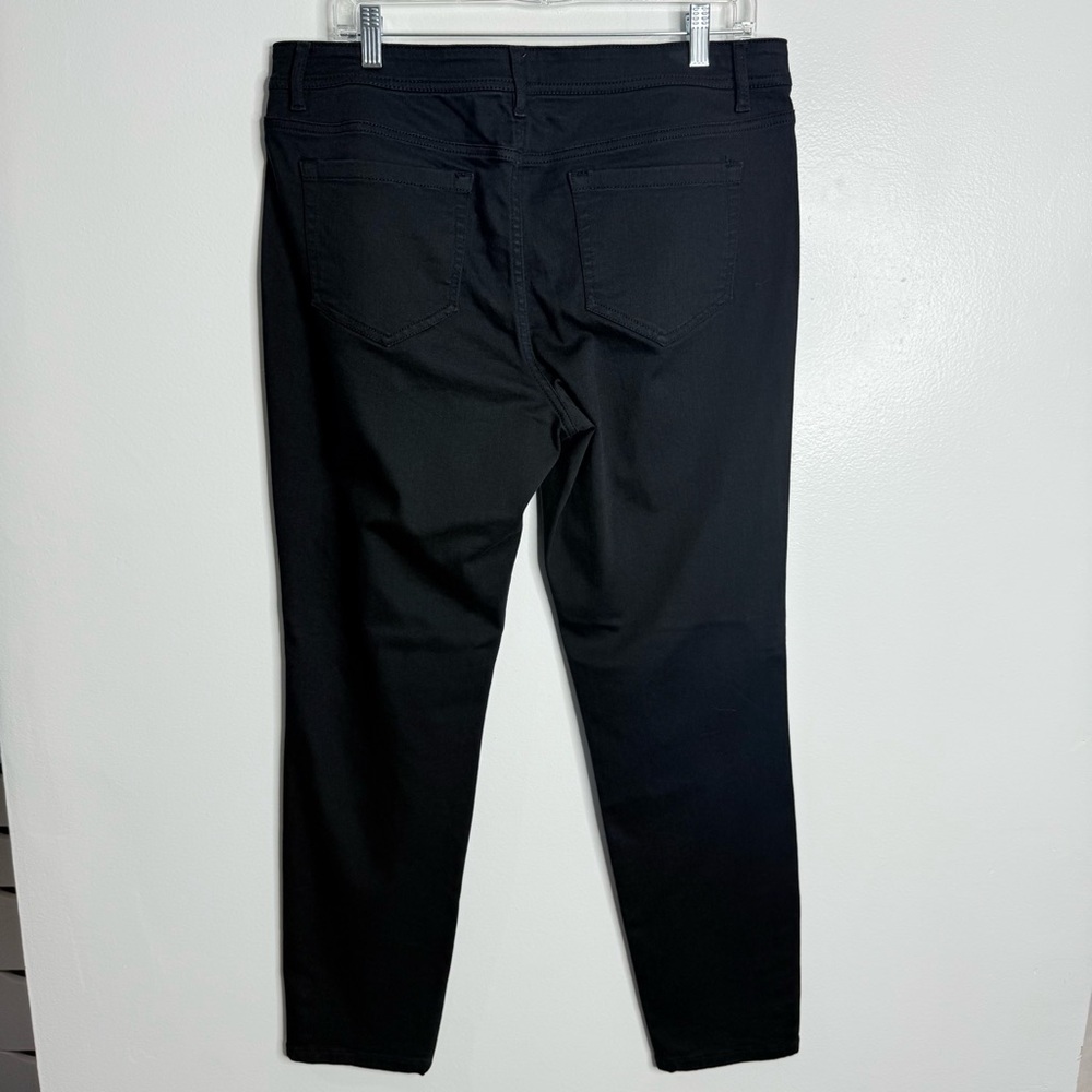NWOT J. Jill Authentic Fit Slim Ankle Jeans In Black Ankle Button Detail 12 Tall - Picture 5 of 11